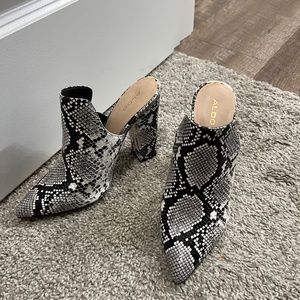 Aldo Snakeskin Mule